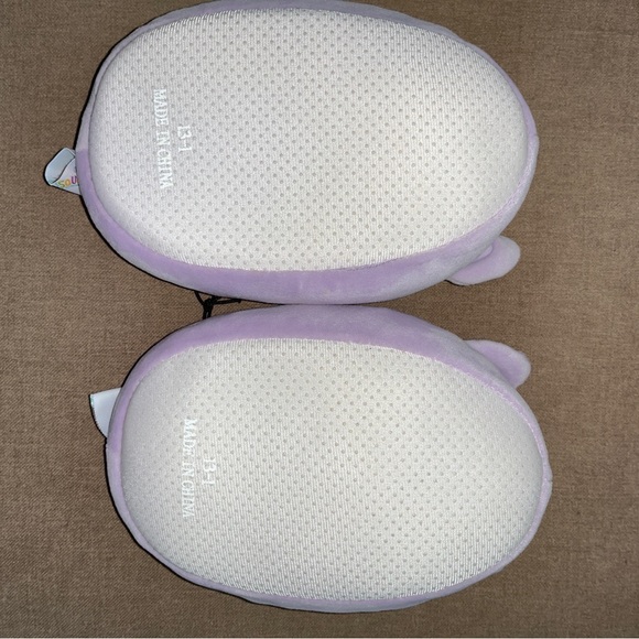 Squishmallow Caticorn (cat-unicorn) plush slippers 13/1 - Picture 4 of 4